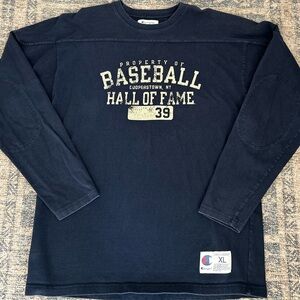 Champion baseball hall of fame long sleeve tee sz XL